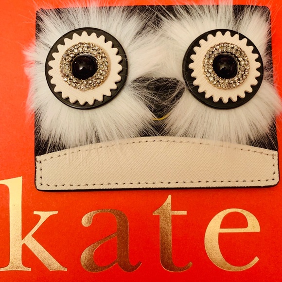 KATE SPADE DASHING BEAUTY BLACK PENGUIN CARDHOLDER - Picture 8 of 8